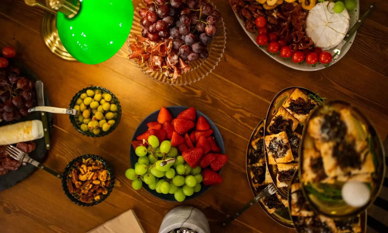 Wedding reception setup in our elegant event space